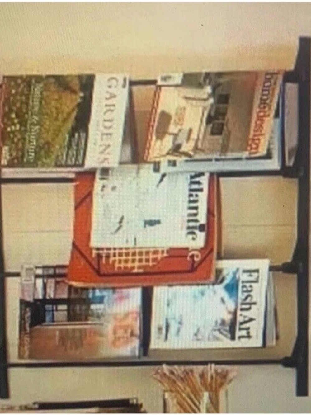 Discontinued Pottery Barn magazine rack